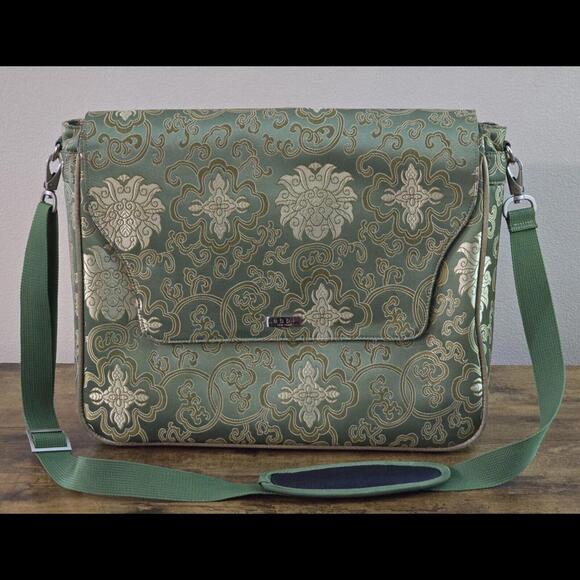 Bags Jade Green Laptop Bag Abbi New York Messenger Bag 15x13